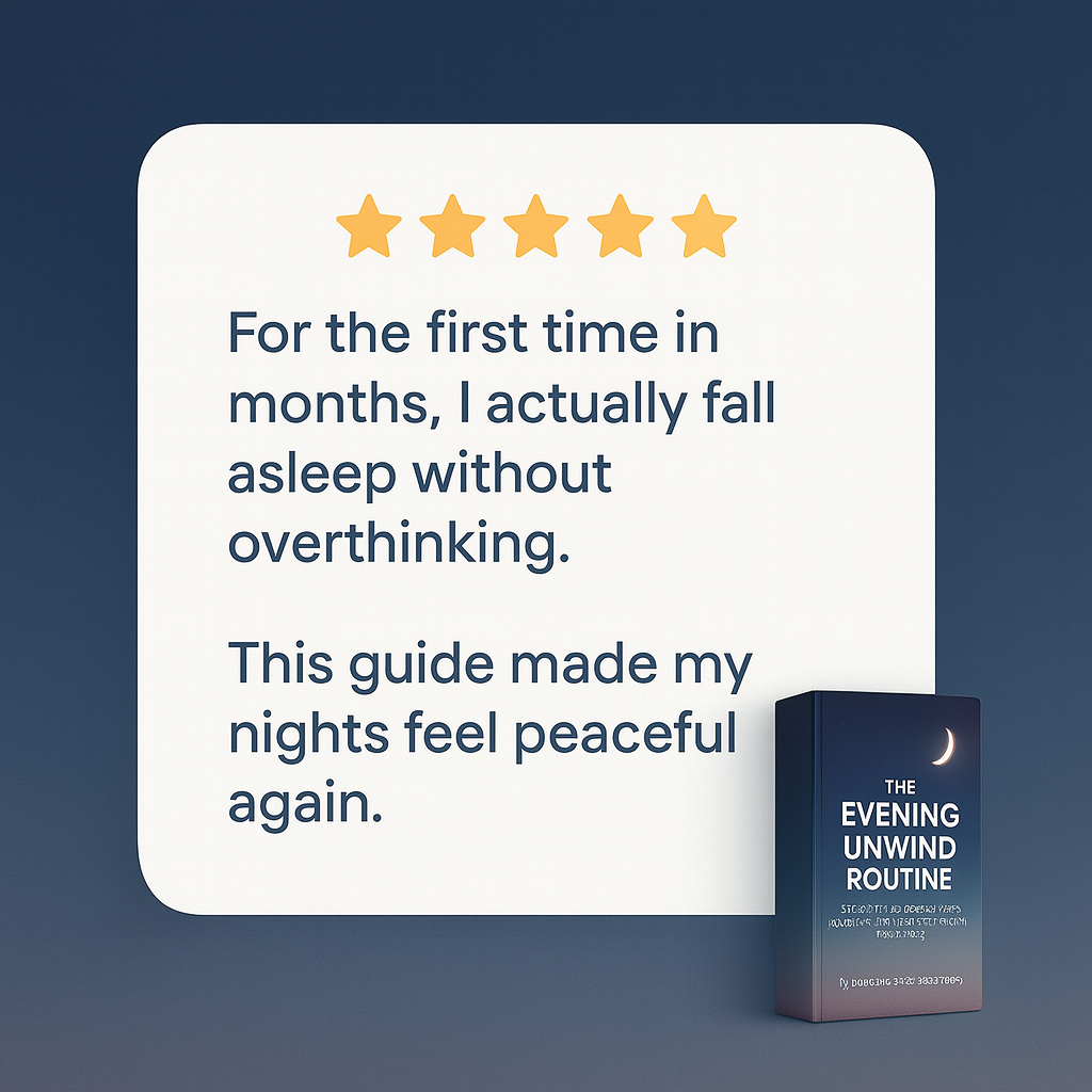 🌙 The Evening Unwind Routine